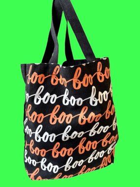 Halloween Shopping Tote Trick-Or-Treat Bag Eco Reusable Fabric BOO